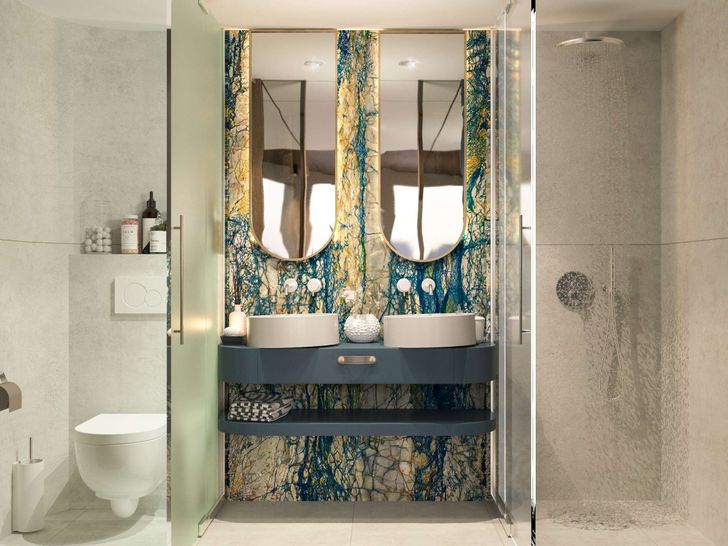 BELLA 47.9m Motor Yacht Master Bathroom BELLA 47.9m Motor Yacht Master Bathroom