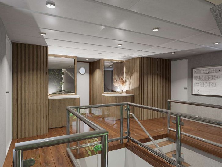 CRISTAL 49m Custom Motor Yacht Corridor CRISTAL 49m Custom Motor Yacht Corridor
