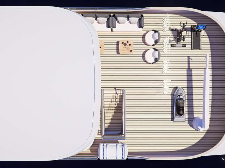 CRISTAL 49m Custom Motor Yacht Sunbathing Area CRISTAL 49m Custom Motor Yacht Sunbathing Area