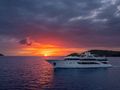 CRISTAL Custom 49m - anchored under the sunset CRISTAL Custom 49m - anchored under the sunset