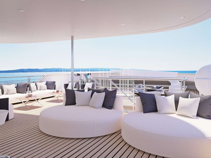 CRISTAL 49m Custom Motor Yacht Seating Area CRISTAL 49m Custom Motor Yacht Seating Area