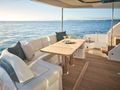 ELIZABETH Princess Y72 crewed Motor Yacht Alfresco Dining ELIZABETH Princess Y72 crewed Motor Yacht Alfresco Dining