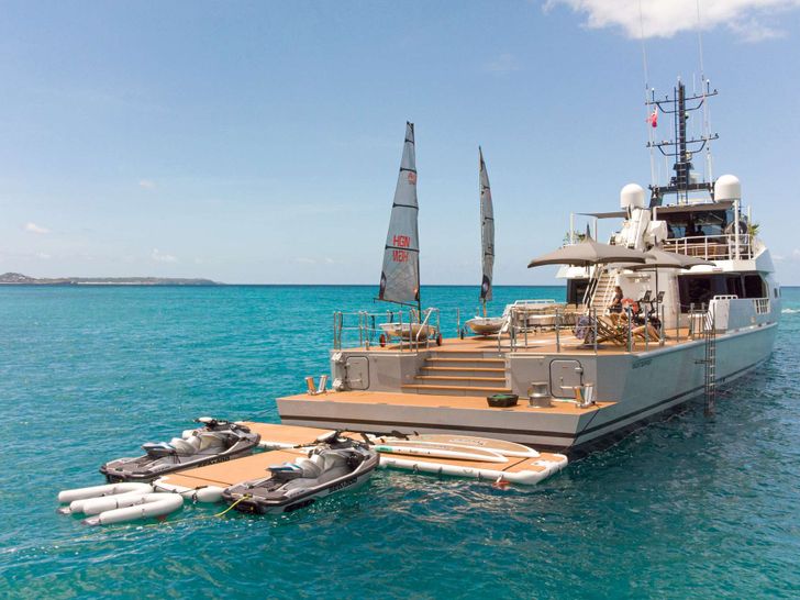 BAD COMPANY SUPPORT DAMEN Yachting 45m Crewed Motor Yacht Swimming Platform BAD COMPANY SUPPORT DAMEN Yachting 45m Crewed Motor Yacht Swimming Platform