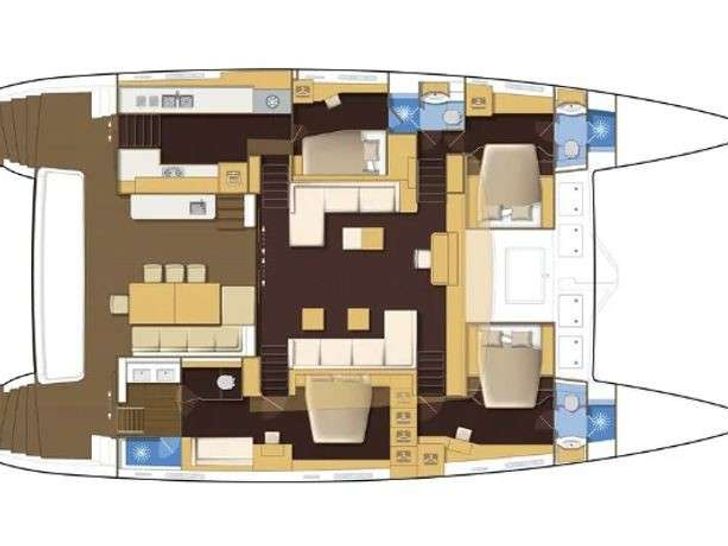 BLUE DESTINY - Lagoon 620,catamaran yacht layout BLUE DESTINY - Lagoon 620,catamaran yacht layout