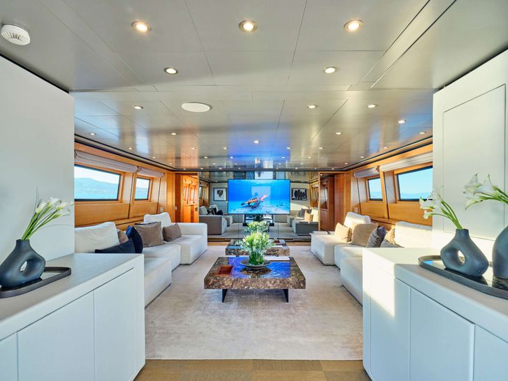 LOANA Baglietto 34m - main aft deck LOANA Baglietto 34m - main aft deck
