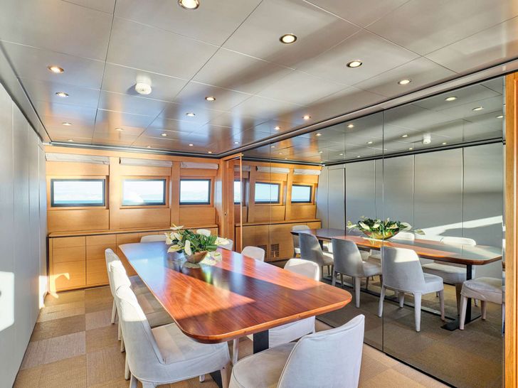 LOANA Baglietto 34m - main dining area LOANA Baglietto 34m - main dining area