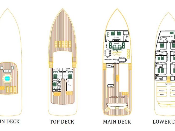 Yacht layout