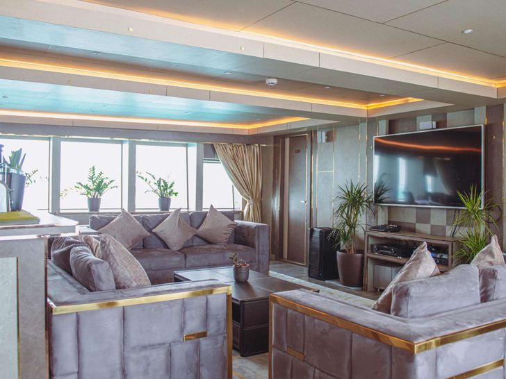 ARK NOBLE - 38m Custom Main Salon Lounge ARK NOBLE - 38m Custom Main Salon Lounge