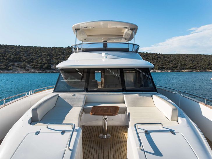 BOLLINGER Azimut Magellano 66 Crewed Motor Yacht Sunbathing Area BOLLINGER Azimut Magellano 66 Crewed Motor Yacht Sunbathing Area