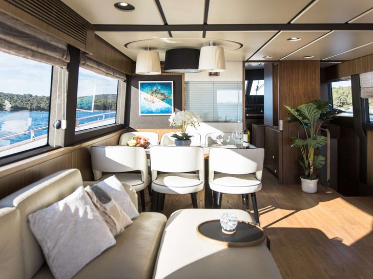 BOLLINGER Azimut Magellano 66 Crewed Motor Yacht Saloon BOLLINGER Azimut Magellano 66 Crewed Motor Yacht Saloon
