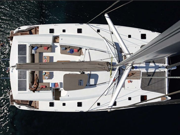 VIDA BOA II Fountaine Pajot Ipanema 58 - top aerial shot VIDA BOA II Fountaine Pajot Ipanema 58 - top aerial shot