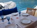 VIDA BOA II Fountaine Pajot Ipanema 58 - alfresco dining set up VIDA BOA II Fountaine Pajot Ipanema 58 - alfresco dining set up
