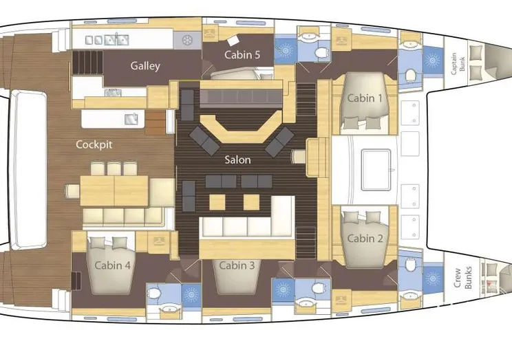 Layout for ASCENSION Lagoon 620 - layout