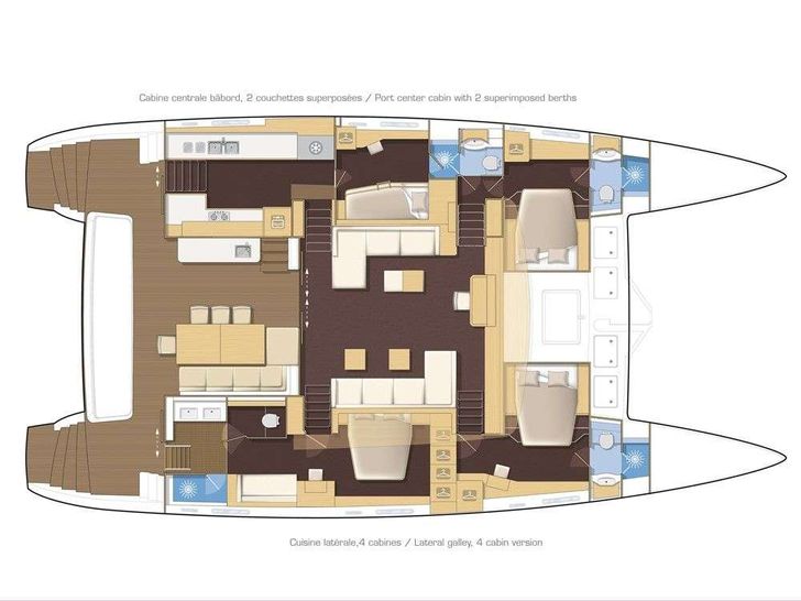 PHILOTIMO - Lagoon 63 - Cabin Layout PHILOTIMO - Lagoon 63 - Cabin Layout