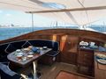 MALIZIA Perini Navi 25m - alfresco dining MALIZIA Perini Navi 25m - alfresco dining