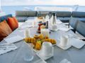 ASTROLABE Lagoon 620 - alfresco breakfast set up ASTROLABE Lagoon 620 - alfresco breakfast set up