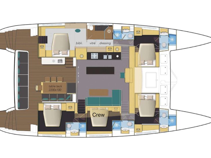 Yacht layout