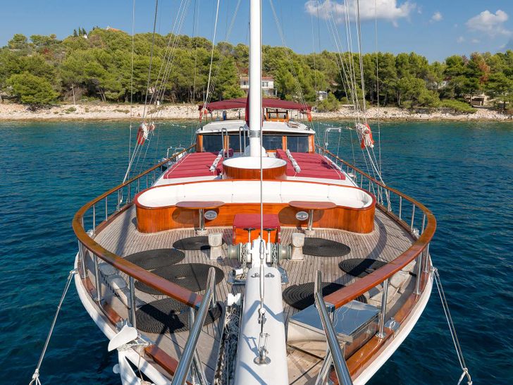 GULET CROATIA 49m Custom Gulet Aft Deck