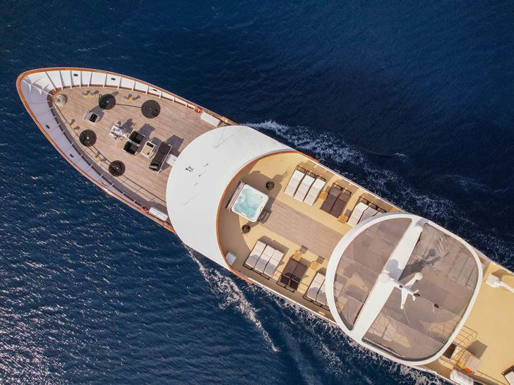 KARIZMA 48m Custom Motor Yacht Top View