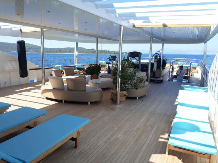 RIVA 48m Custom Motor Yacht Seating Area