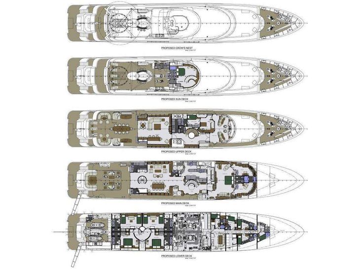 STARSHIP 185' - Delta Marine 185,motor yacht layout STARSHIP 185' - Delta Marine 185,motor yacht layout
