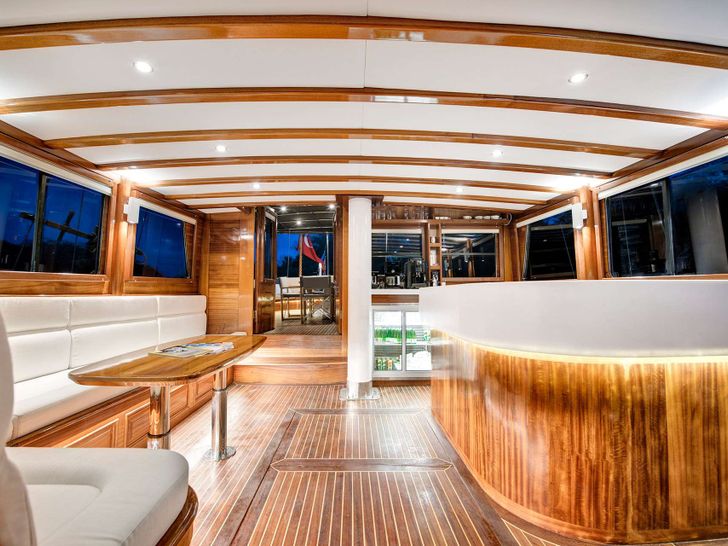 SERENAD A Custom Build 75 Gulet - saloon and indoor bar SERENAD A Custom Build 75 Gulet - saloon and indoor bar