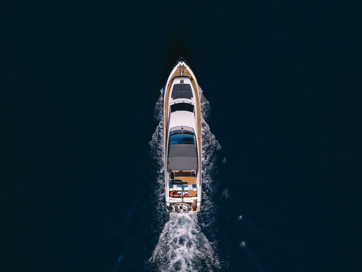 OXYGEN 8 Ferretti 80 - top aerial shot OXYGEN 8 Ferretti 80 - top aerial shot
