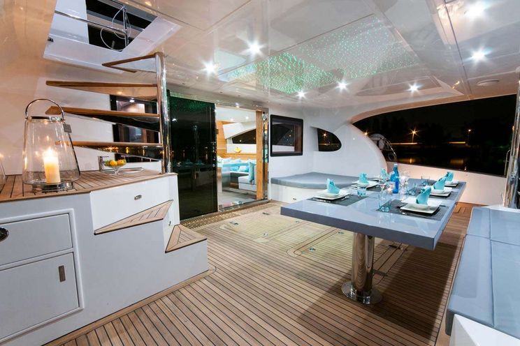 Charter Yacht SKYLARK - Sunreef 70 Power - 4 Cabins - Athens - Mykonos - Paros - Cyclades - Aegean - Greece