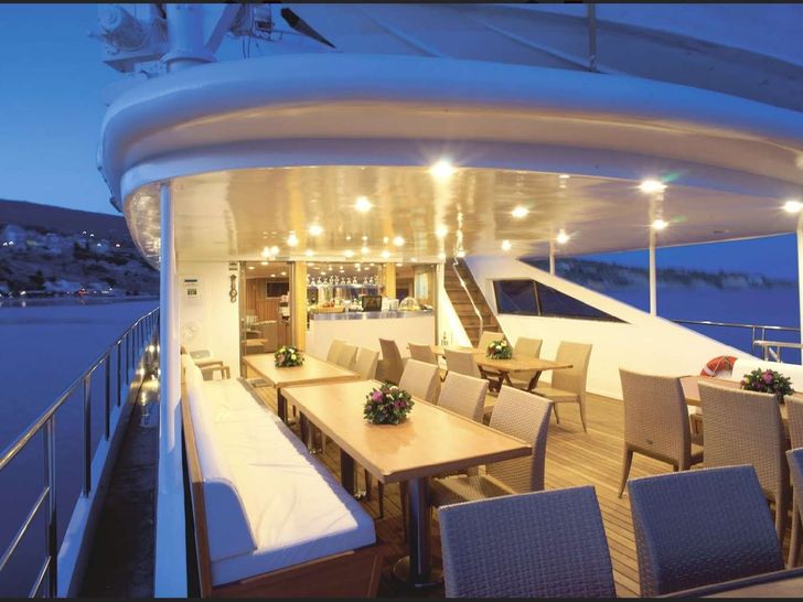 HARMONY G - Upper deck dining HARMONY G - Upper deck dining