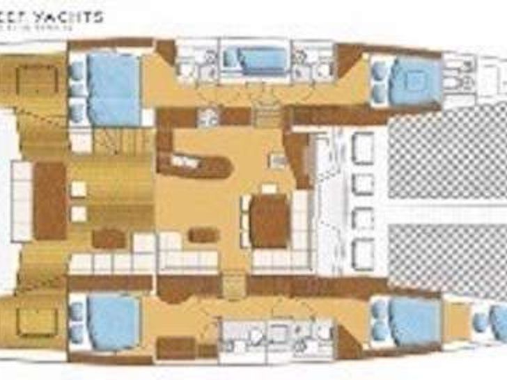SERENDIPITY - Sunreef 62,catamaran yacht layout