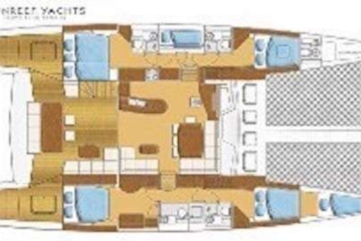 Layout for SERENDIPITY - Sunreef 62, catamaran yacht layout
