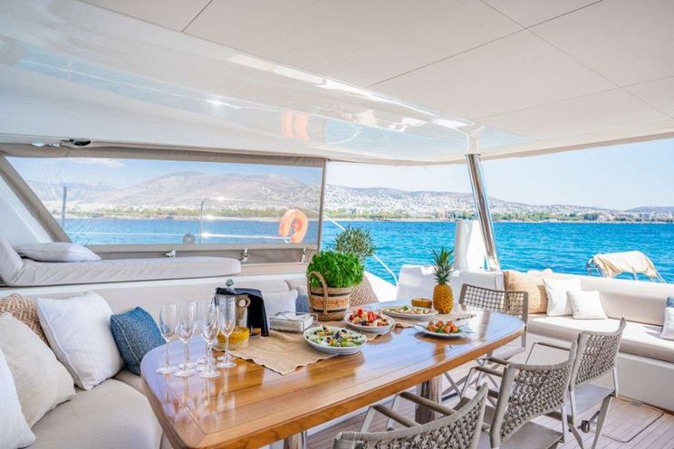 Charter Yacht WHITE CAPS - Lagoon 65 - 5 Cabins - Athens - Mykonos - Paros - Cyclades - Preveza - Lefkas - Greece