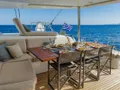 VALIUM 55 Lagoon 55 - alfresco dining set up VALIUM 55 Lagoon 55 - alfresco dining set up