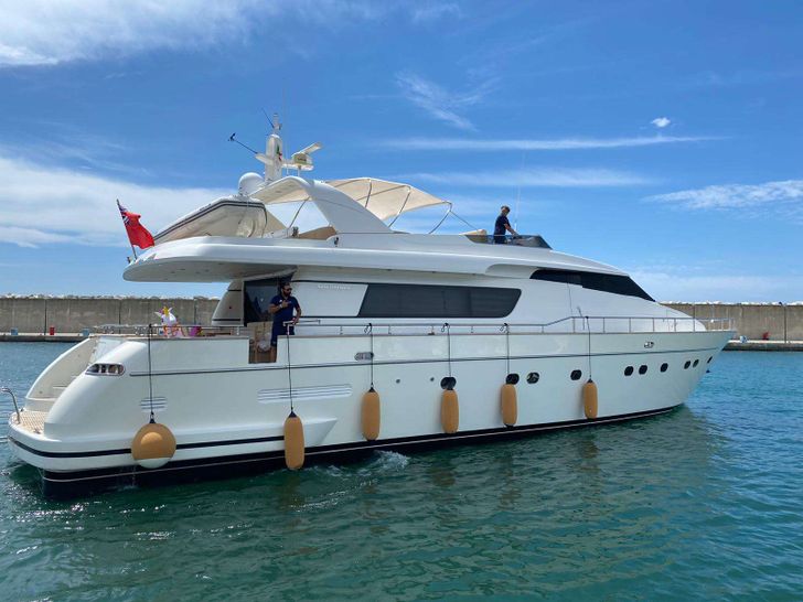 ALEGRIA Sanlorenzo 82 - side profile ALEGRIA Sanlorenzo 82 - side profile