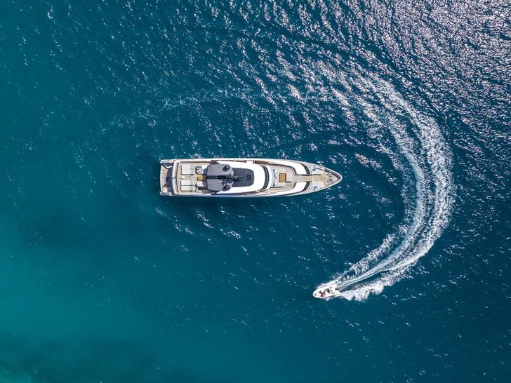 FATSA SD96 San Lorenzo Motor Yacht Aerial View FATSA SD96 San Lorenzo Motor Yacht Aerial View