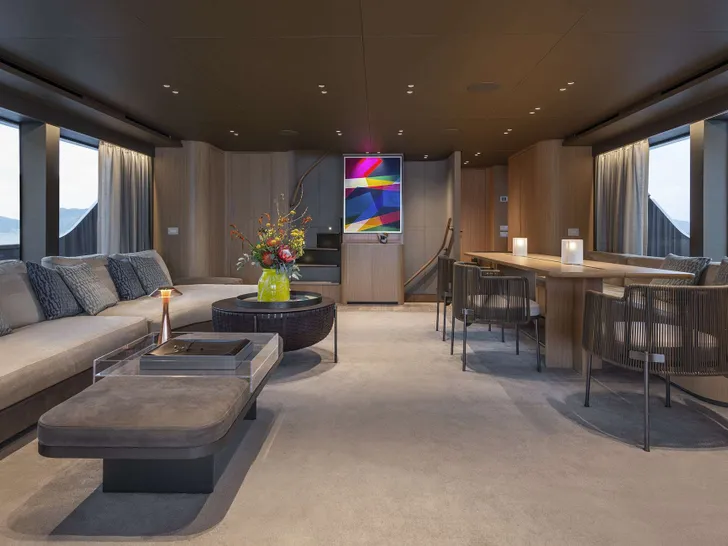 FATSA Sanlorenzo SD96 - main saloon FATSA Sanlorenzo SD96 - main saloon