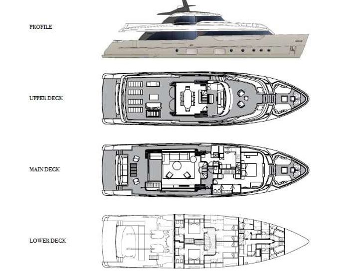 FATSA SD96 San Lorenzo Motor Yacht LAYOUT