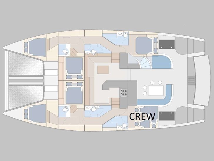 TAPAS - Royal Cape 570,catamaran yacht layout TAPAS - Royal Cape 570,catamaran yacht layout