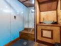 TREBENNA Custom Sailing Yacht 23m - master cabin bathroom shower area TREBENNA Custom Sailing Yacht 23m - master cabin bathroom shower area