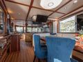 TREBENNA Custom Sailing Yacht 23m - saloon dining area TREBENNA Custom Sailing Yacht 23m - saloon dining area