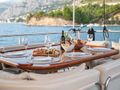 TREBENNA Custom Sailing Yacht 23m - alfresco dining area TREBENNA Custom Sailing Yacht 23m - alfresco dining area