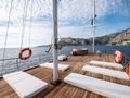 TREBENNA Custom Sailing Yacht 23m - flybridge with sun pads TREBENNA Custom Sailing Yacht 23m - flybridge with sun pads