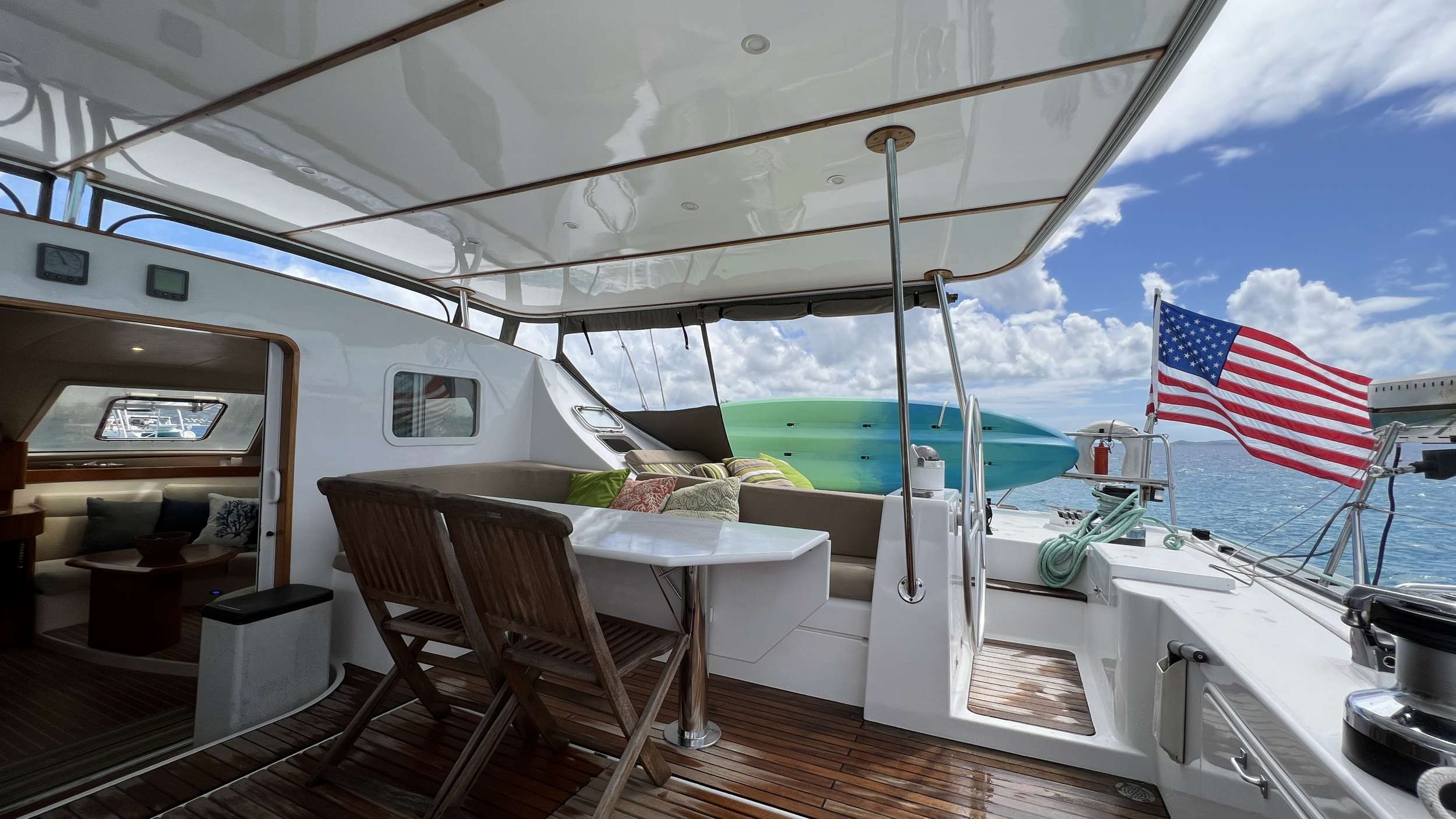 AD ASTRA Lagoon 57 - aft deck