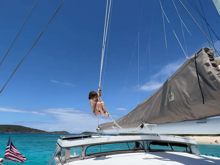 AD ASTRA Lagoon 57 - guests playing AD ASTRA Lagoon 57 - guests playing