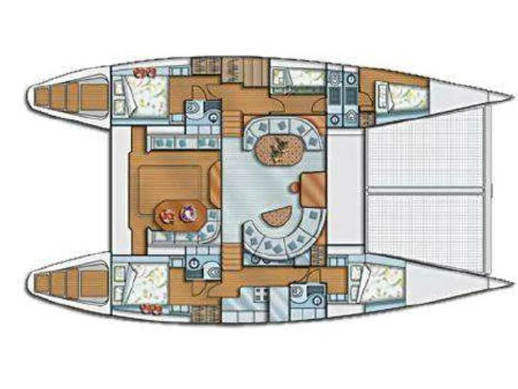 AD ASTRA Lagoon 57 - cabin layout AD ASTRA Lagoon 57 - cabin layout