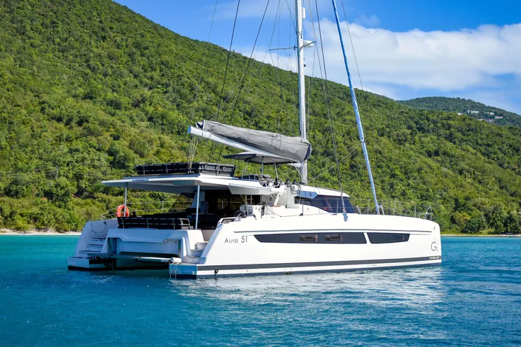 Charter Yacht G3 - Fountain Pajot Aura 51 - 4 Cabins - Tortola - Anegada - Virgin Gorda - BVI - Caribbean