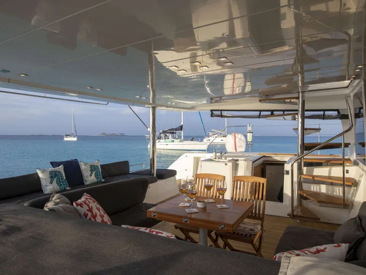 WHISPERS II Lagoon 560 - aft deck WHISPERS II Lagoon 560 - aft deck