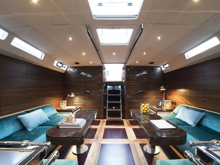 TUSCAN SPIRIT Hanse 62 - saloon wide shot TUSCAN SPIRIT Hanse 62 - saloon wide shot