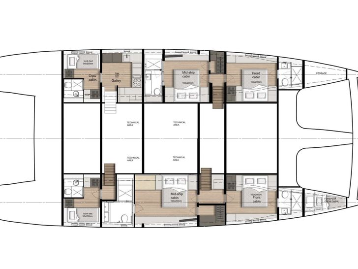 Yacht layout