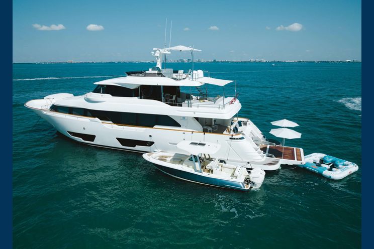 Charter Yacht BONUS ROUND - Custom Line - 5 Cabins - Bahamas - New England -